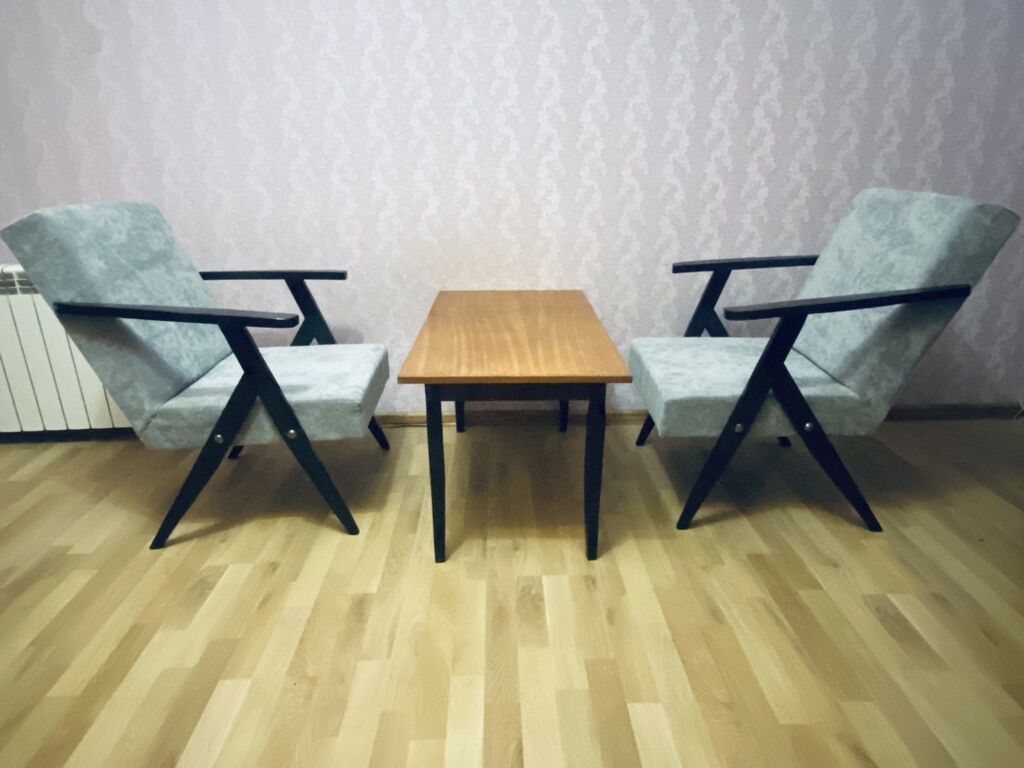 Retro kreslo +masa. Testavrasya olumub — Mebel, Bakı (2)
