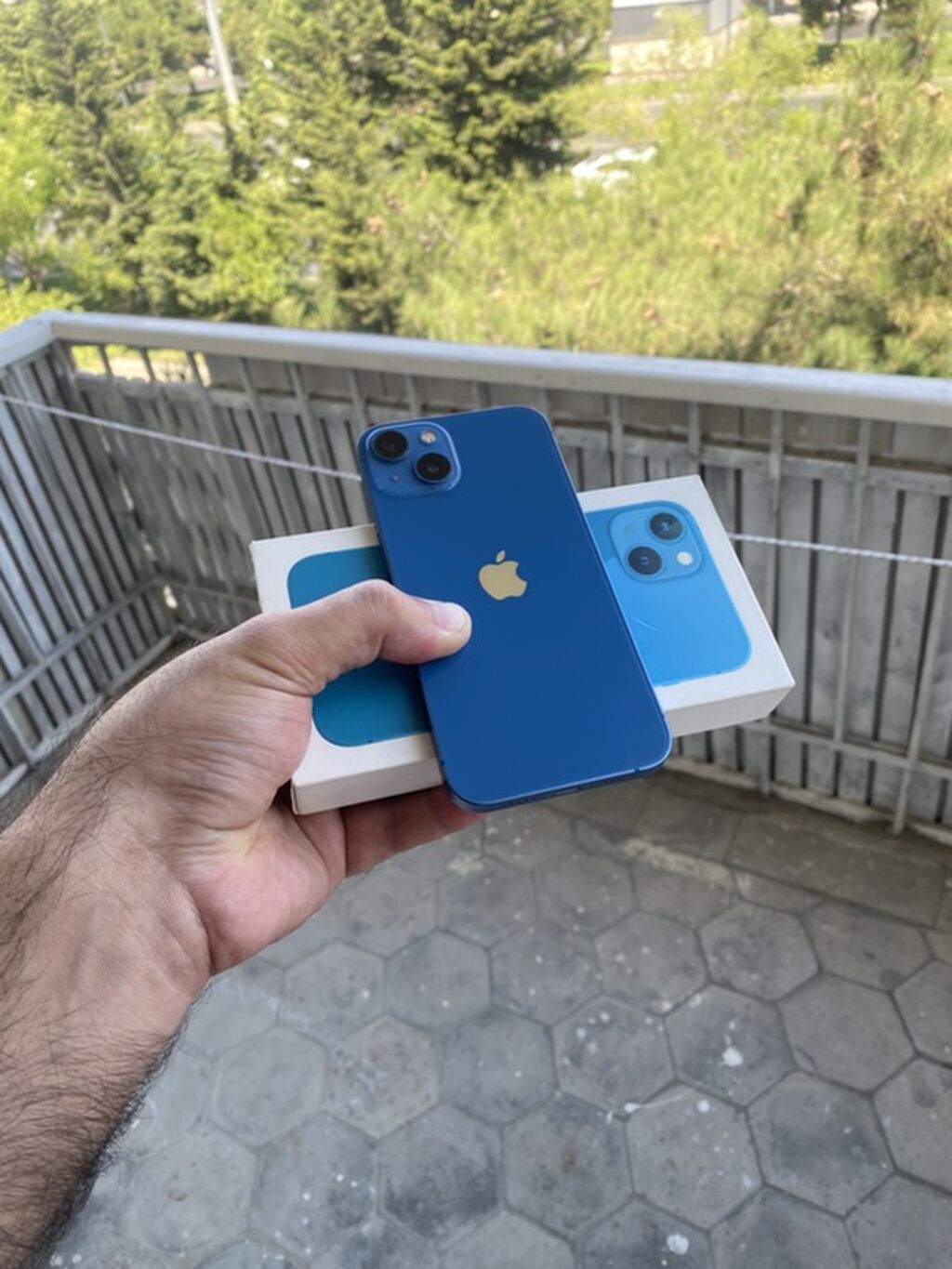 IPhone 13, 128 GB, Mavi, Face ID — Apple iPhone, Bakı (5)