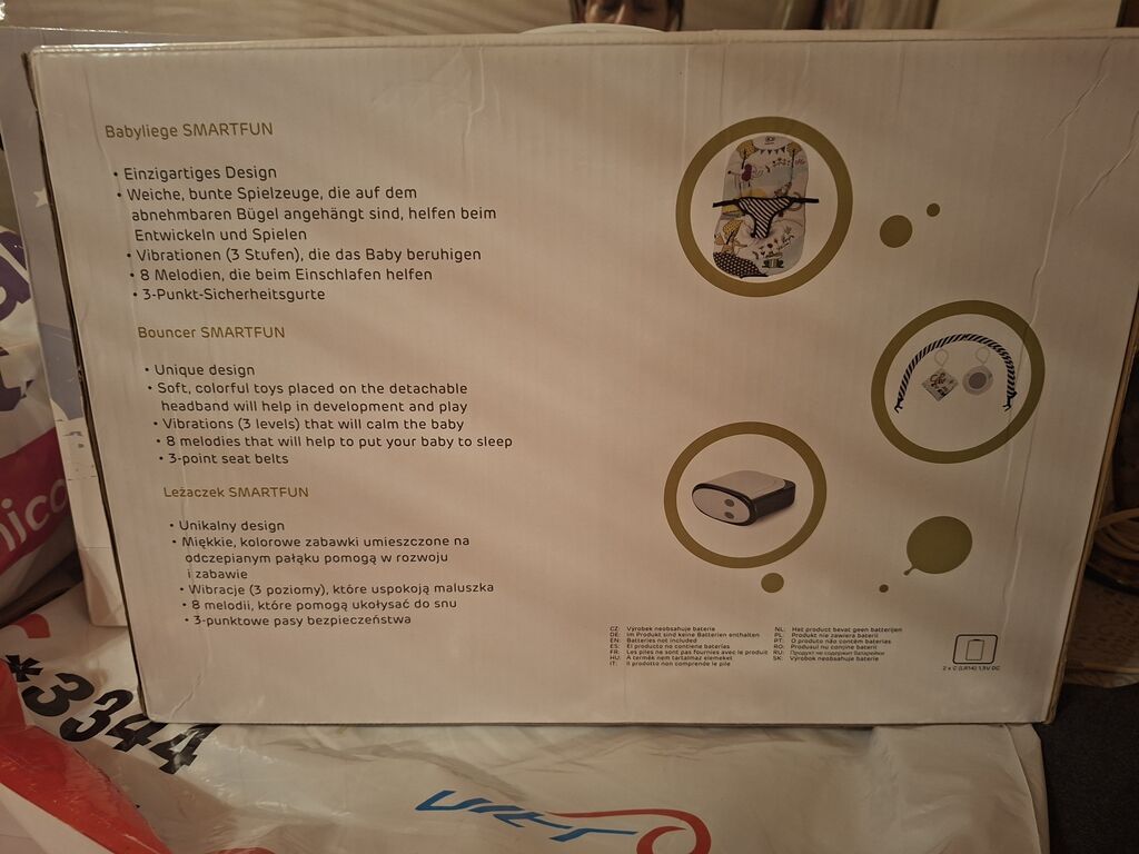 Kinderkraft “Smartfun” uşaq yelləncəyi / bouncer - Unikal dizayn — Mebel, Bakı (2)
