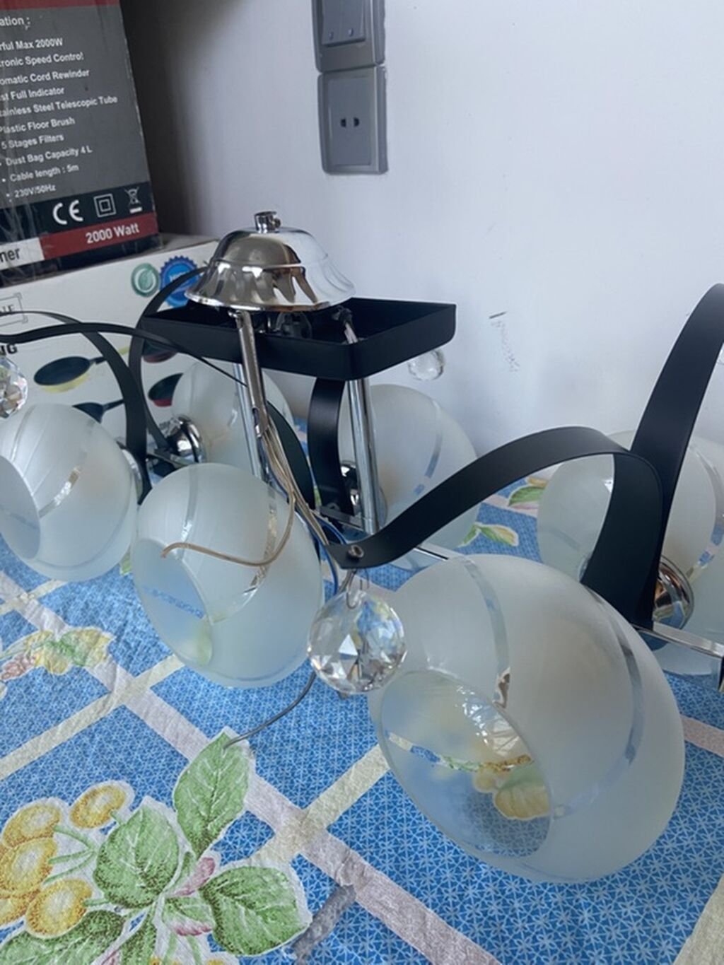 Çılçıraq, 6 lampa, Şüşə — İşıqlandırma, Bakı (2)