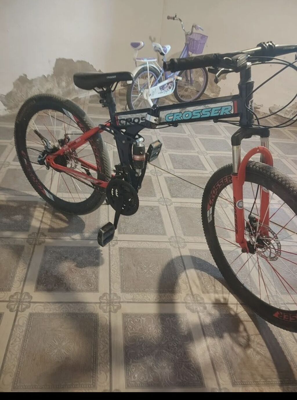 Crosser dağ velosipedi - Qatlanan alüminium tipli orta çərçivə — Dağ velosipedləri, Bakı (3)