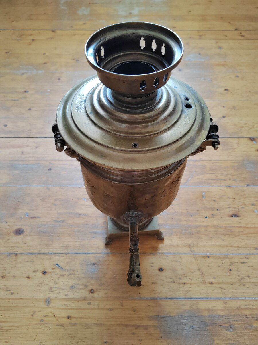Möhürlü latun samovar — Ev texnikası, Bakı (3)
