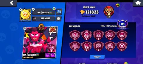 Brawl Stars hesabı – yüksək səviyyəli, tam dolu kontent - Kupa yolu