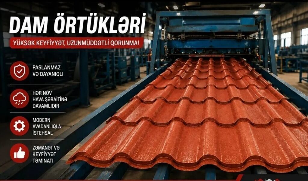 Metal dam ortukleri topdan satiw merkezi isdesalat ve keyfyet bizde — Dam örtükləri, Bakı (7)