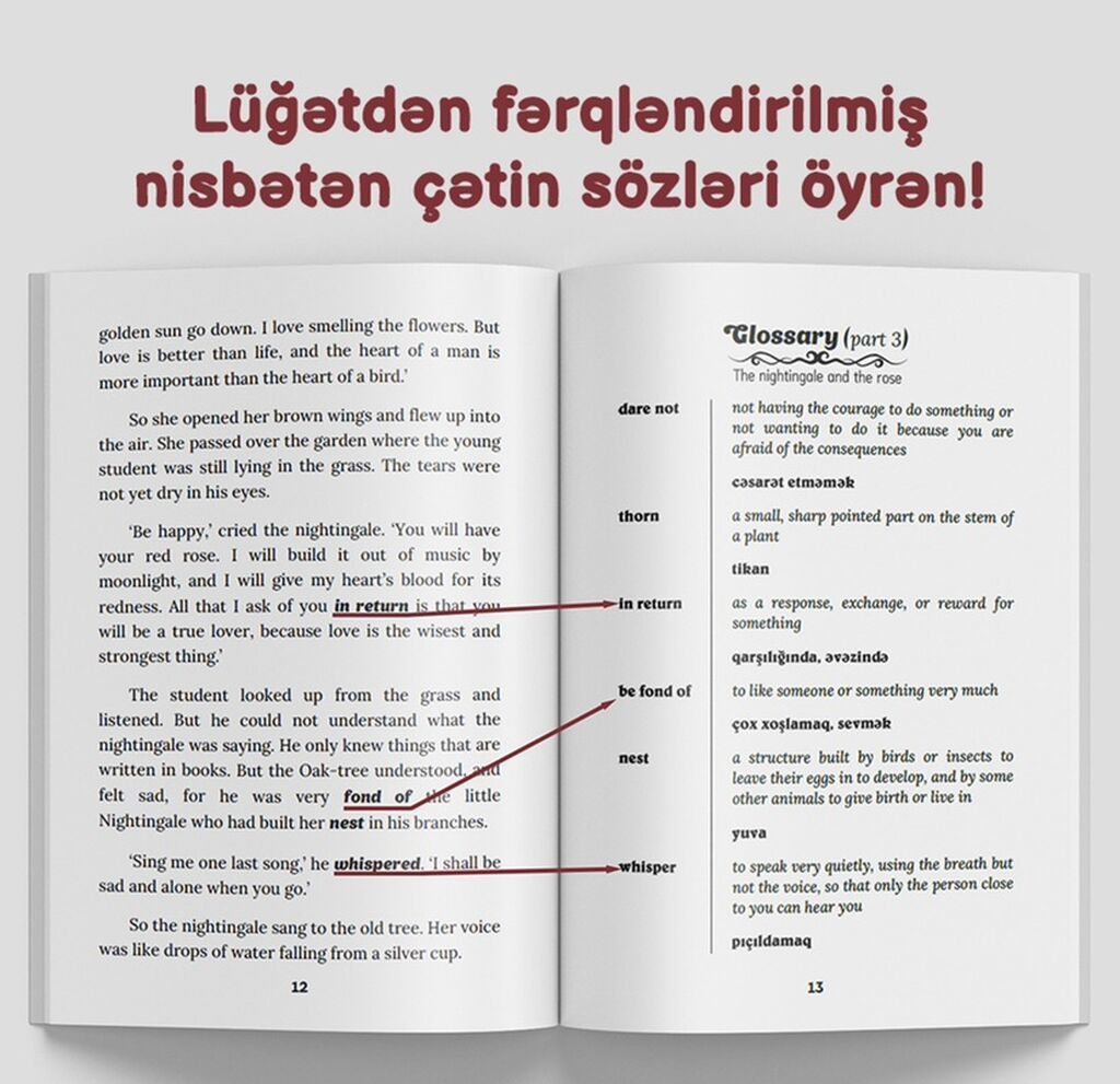 Məhsul: “Qısa hekayələrlə İngilis Dili – Daşdakı Qılınc (B1–B2)” — Kitablar və jurnallar, Bakı (3)