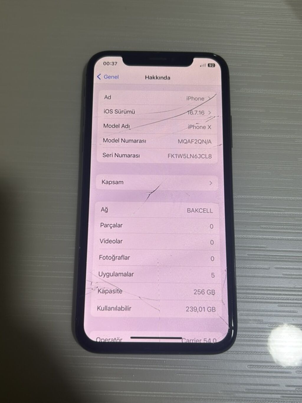 IPhone X, 256 GB, Qara, Simsiz şarj — Apple iPhone, Mehdiabad (2)