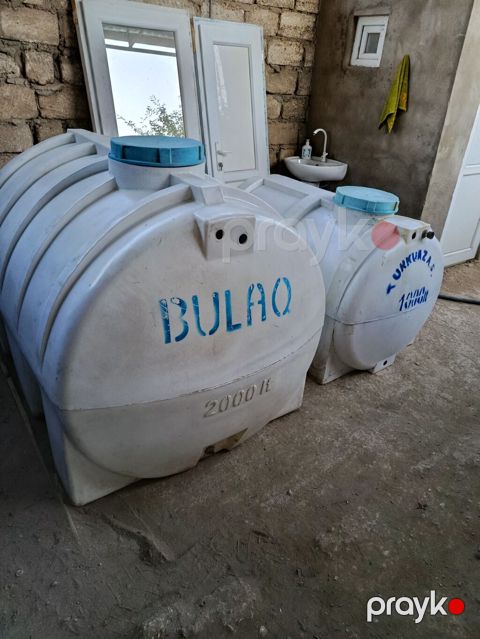 Plastik su çəni, 2ton 190azn,ton və 1ton,100azn, su axıdan yeri vs — Bakı