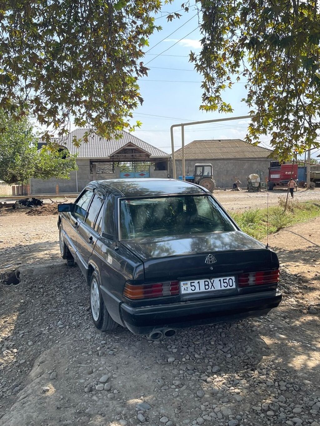Mercedes-Benz 190 (W201) sedan — qara rəng, 4 qapı. Texniki və dizayn — Avto, Goranboy (7)