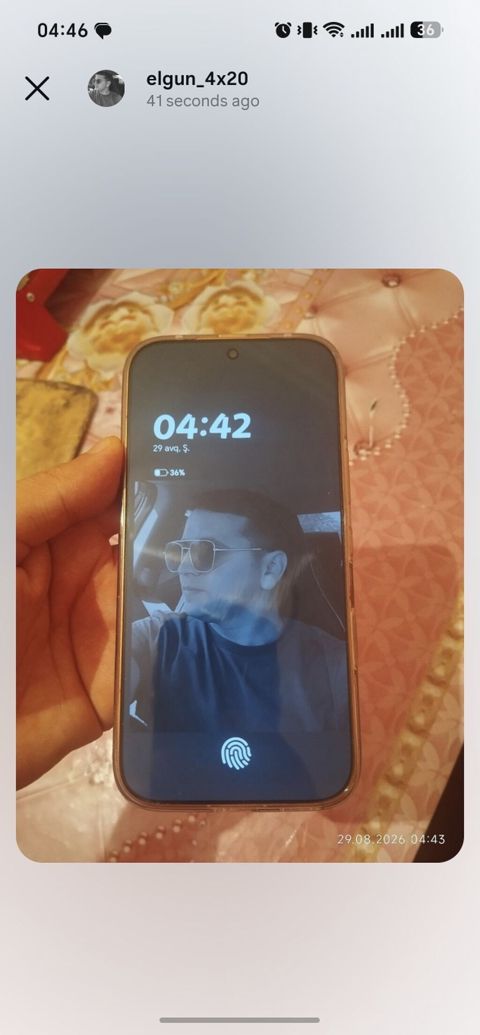 Məhsul: Smartfon (ekran içi barmaq izi oxuyuculu) Xüsusiyyətlər: - Ön — Goranboy