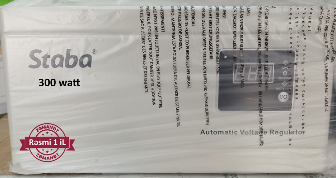 Staba avtomatik gərginlik stabilizatoru 300 vatt — Gərginlik stabilizatoru, Bakı (4)