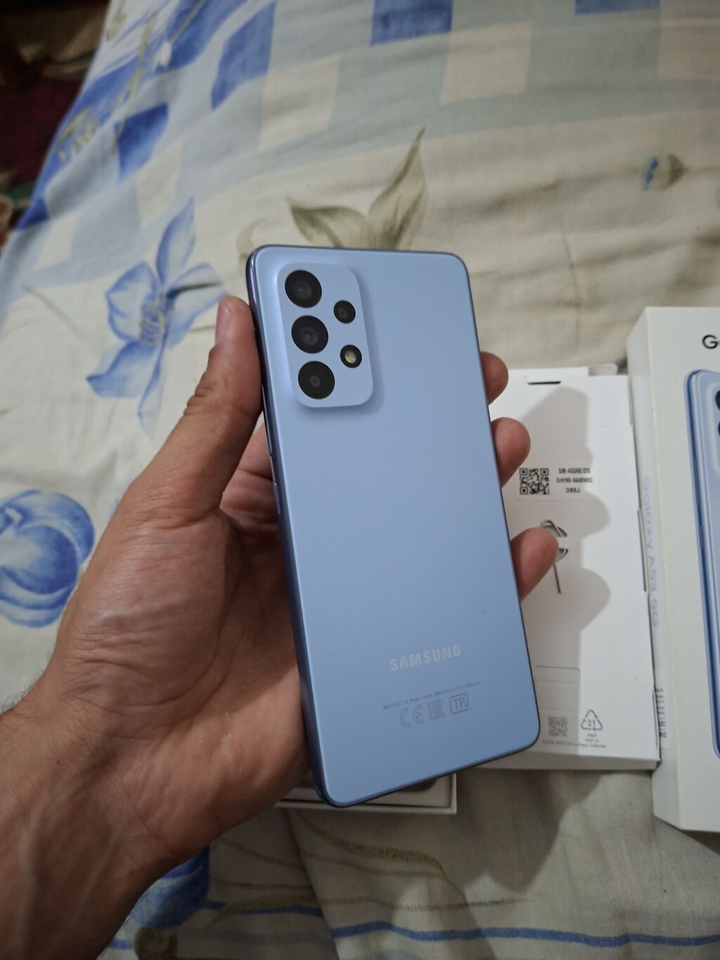 Samsung Galaxy A53 5G, 128 GB, rəng - Mavi, Sənədlərlə — Samsung, Bakı (2)