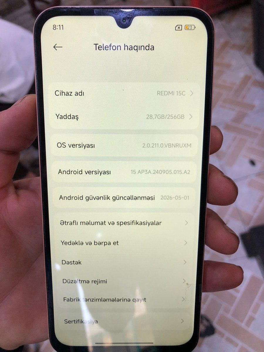 Xiaomi Redmi 15C Mint Green 256GB/8GB — Smartfonlar, Bakı (3)