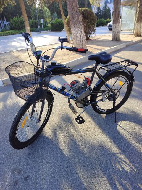 Benzin mühərrikli velosiped 100cc təzədir - Çərçivə: Stels şəhər — Sumqayıt
