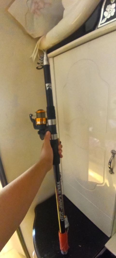 Tele Carp 390 teleskopik balıqçı çubuğu + ST7000 fırlanan çarx — İmişli