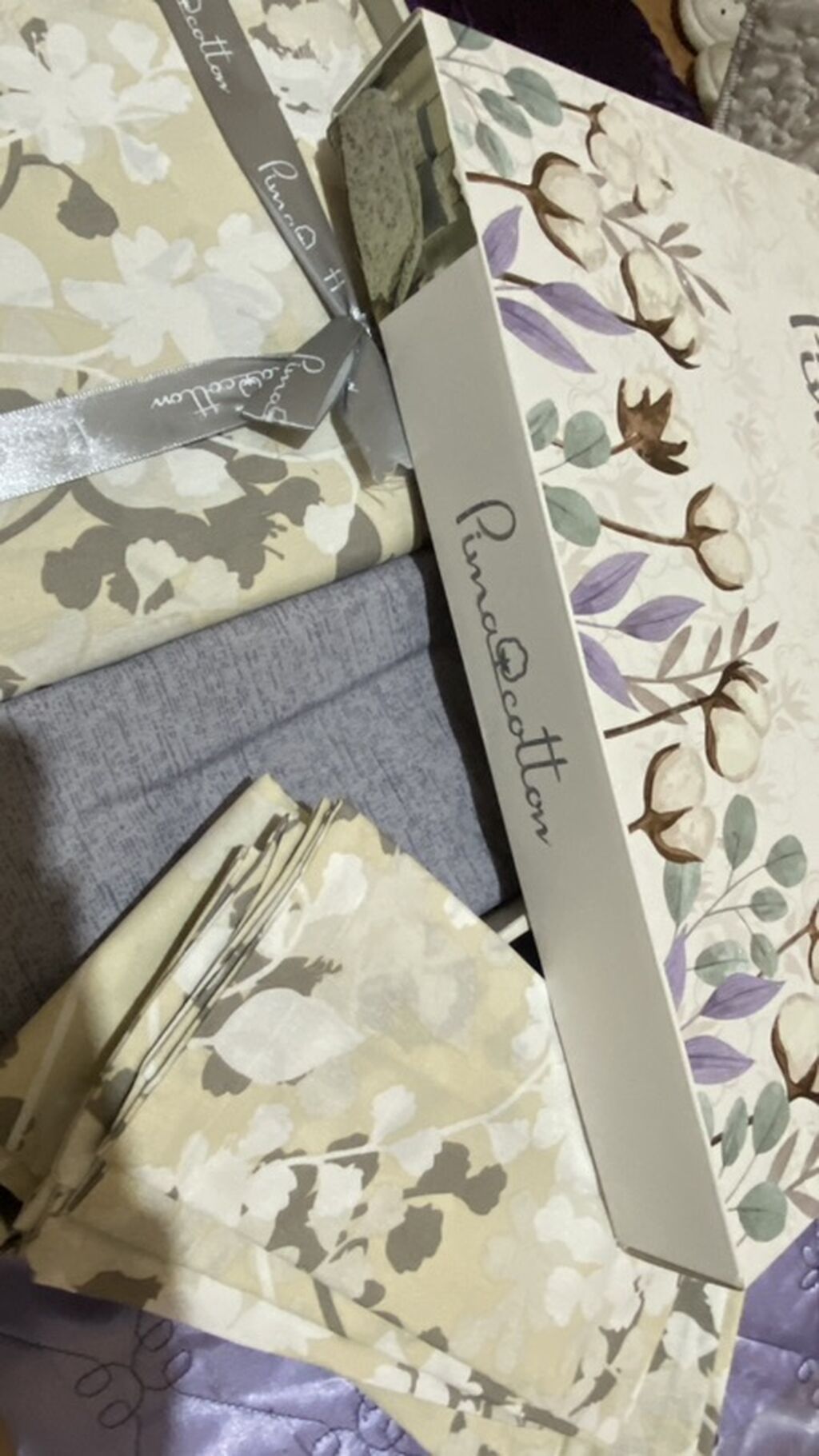 Pima Cotton yataq dəsti - Material: 100% Pima pambıq (qutuda “Pima — Tekstil, Bakı (4)