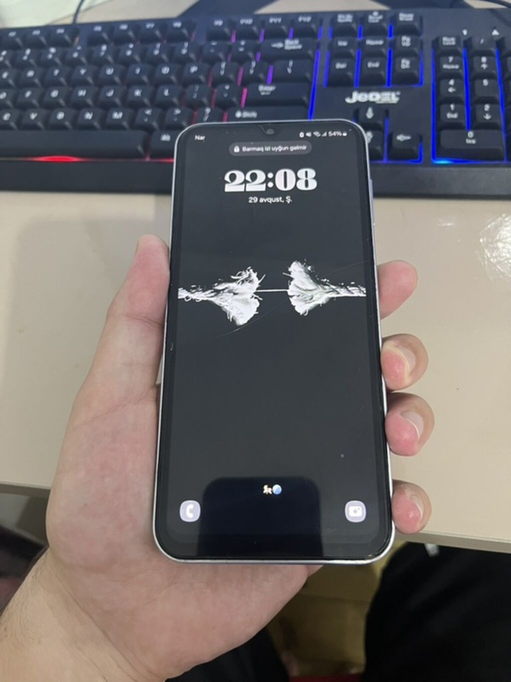 Samsung Galaxy A24 4G, 128 GB, rəng - Gümüşü, Barmaq izi — Samsung, Pirəkəşkül (3)