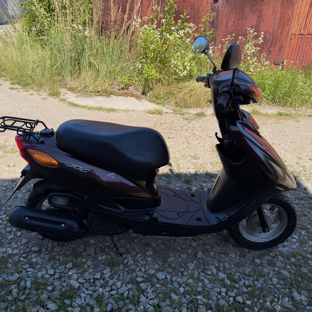 Yamaha JOG skuter - Rəng: tünd qəhvəyi/gavalı tonları, qara plastik — Avto, Zaqatala (2)