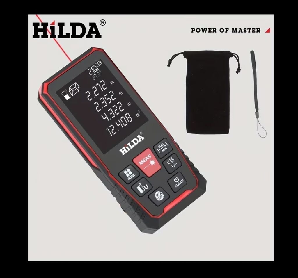 Hılda lazer məsafəölçən 120m - Kompakt ölçülər: 113 x 49 x 23 mm — Alətlər, Sumqayıt (3)