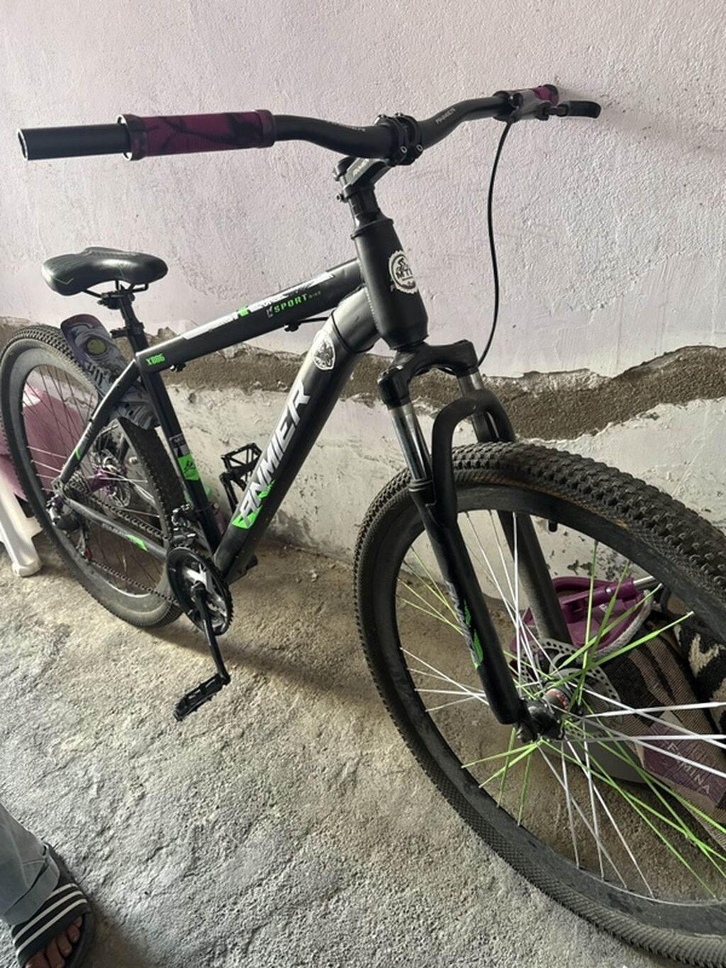 Anmier X886 dağ velosipedi - Çərçivə: polad, hardtail konstruksiya — Dağ velosipedləri, Xırdalan (3)