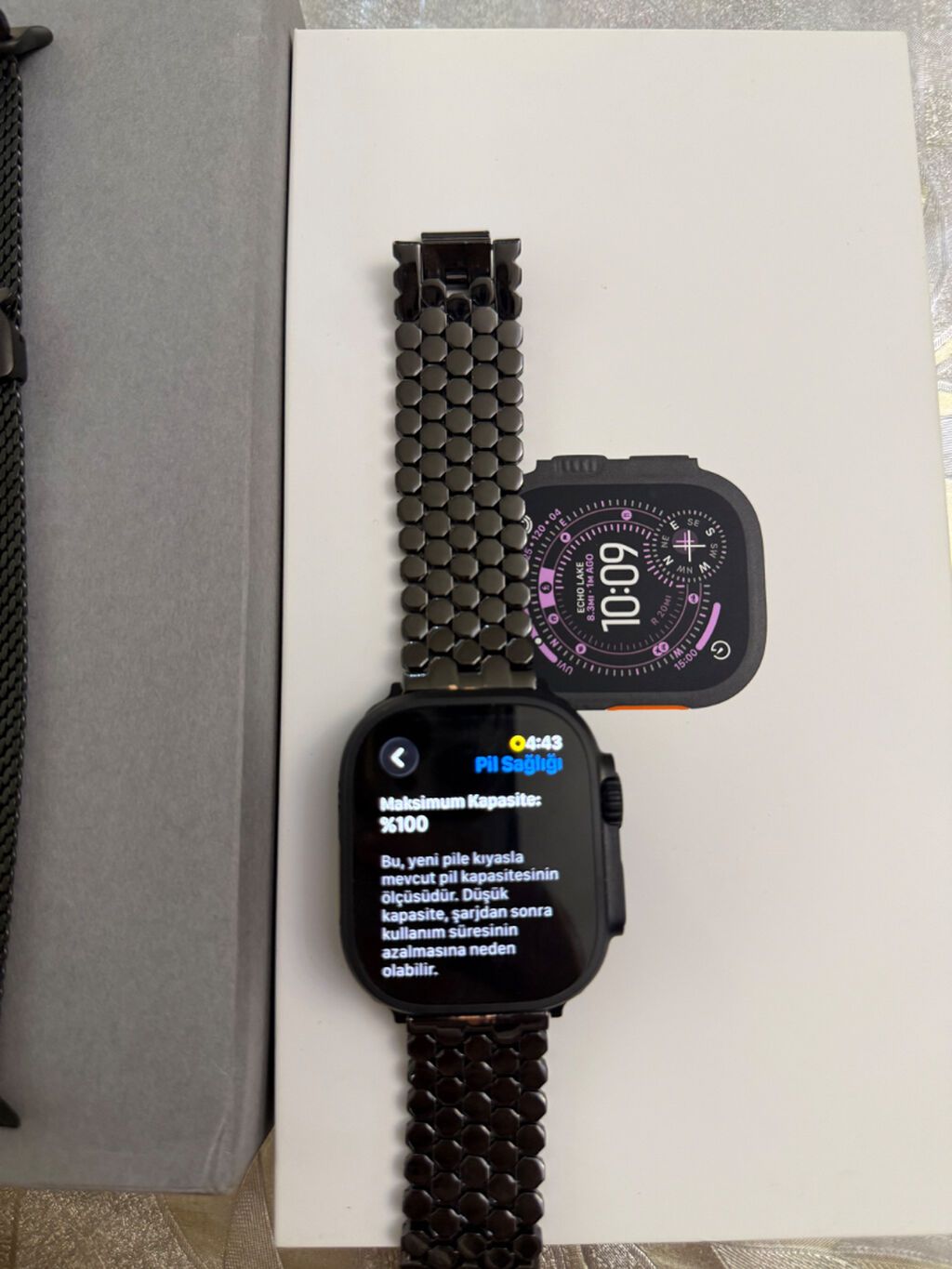 Apple Watch Ultra 3 49mm Black Titanium(titanium loop) demek olar — Aksesuarlar, Bakı (2)