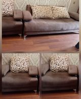 Qonaq otağı üçün yumşaq mebel dəsti – 3 hissə - 1 ədəd geniş divan və — Мебель