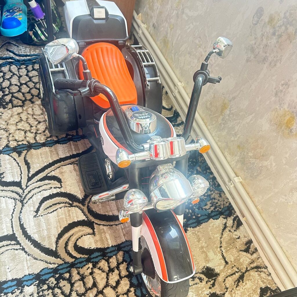 Uşaq üçün akkumulyatorlu üçtəkərli motosiklet - Dizayn: Chopper — Oyuncaqlar, Bakı (4)