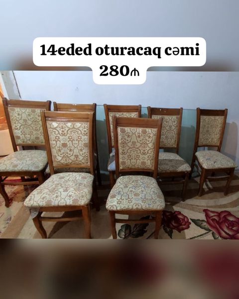 Qonaq otağı üçün, İşlənmiş, Stul — Bakı