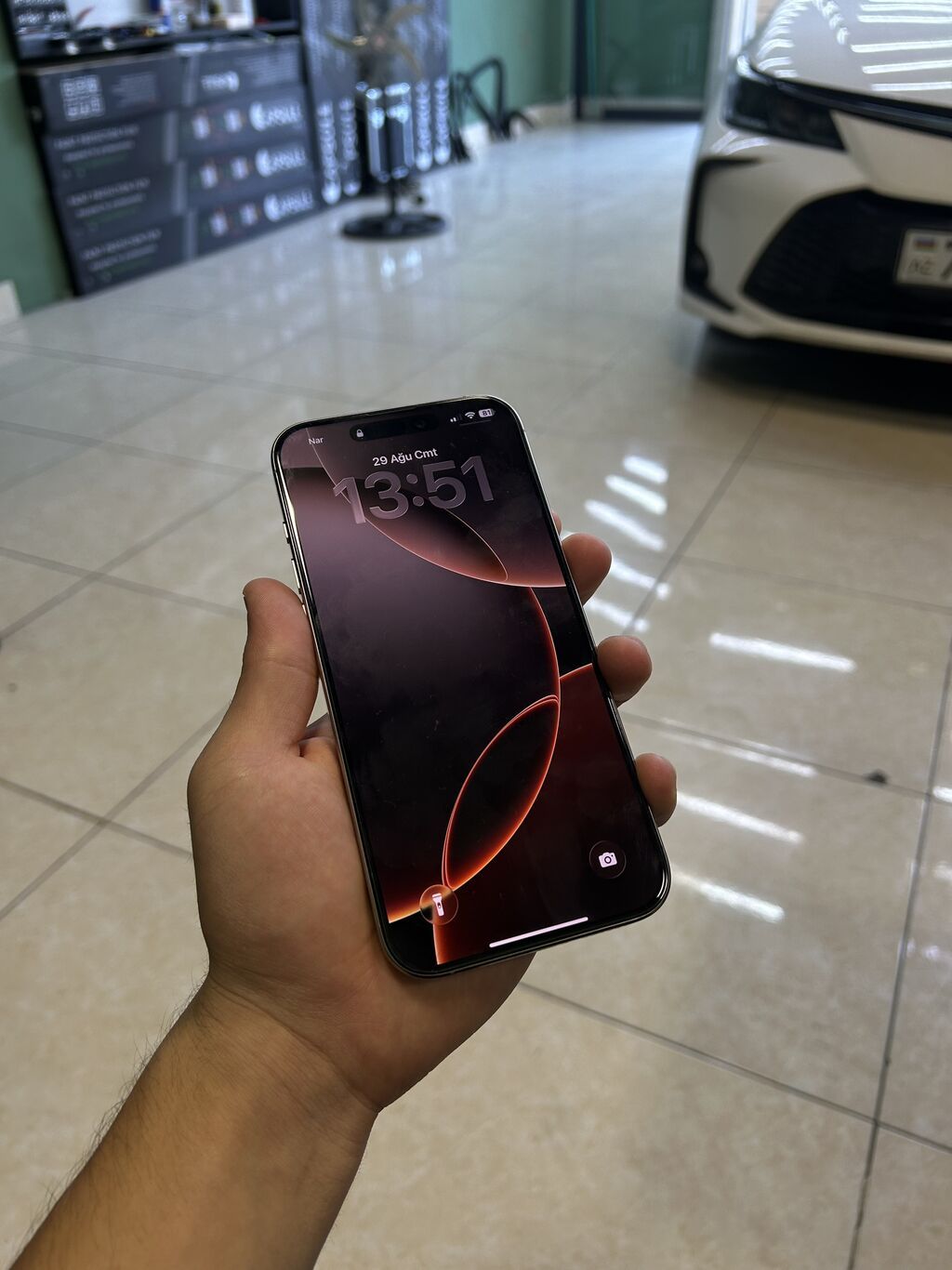 IPhone 16 Pro Max, 256 GB, Natural Titanium, Simsiz şarj, Face ID, Sənədlərlə — Apple iPhone, Bakı (2)