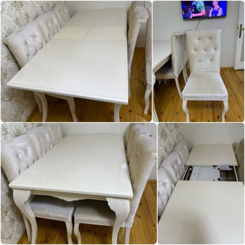 Acilan masa+6 stulla birge 250 azn.Unvan Binəqədi (Gülü] E — Bakı