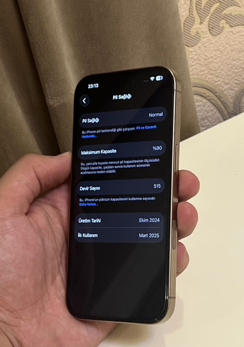IPhone 16 Pro, 128 GB, Desert Titanium, Face ID — Apple iPhone, Gəncə (2)