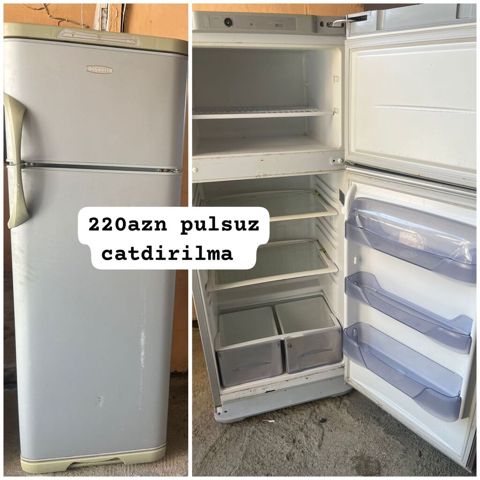 Beko iki kameralı soyuducu - Yuxarıda ayrıca dondurucu bölmə, aşağıda — Bakı
