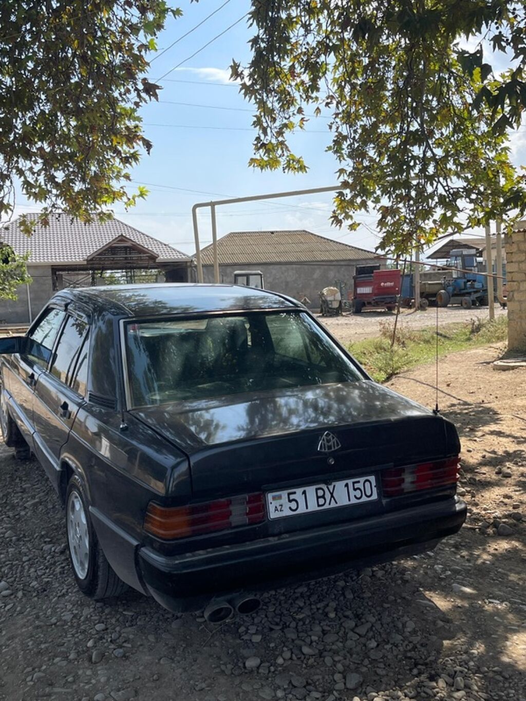 Mercedes-Benz 190 (W201) sedan — qara rəng, 4 qapı. Texniki və dizayn — Avto, Goranboy (5)