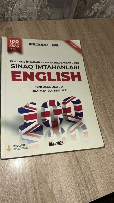 Məhsul: “Sınaq İmtahanları – English” (Dinləmə, oxu və qrammatika — Bakı