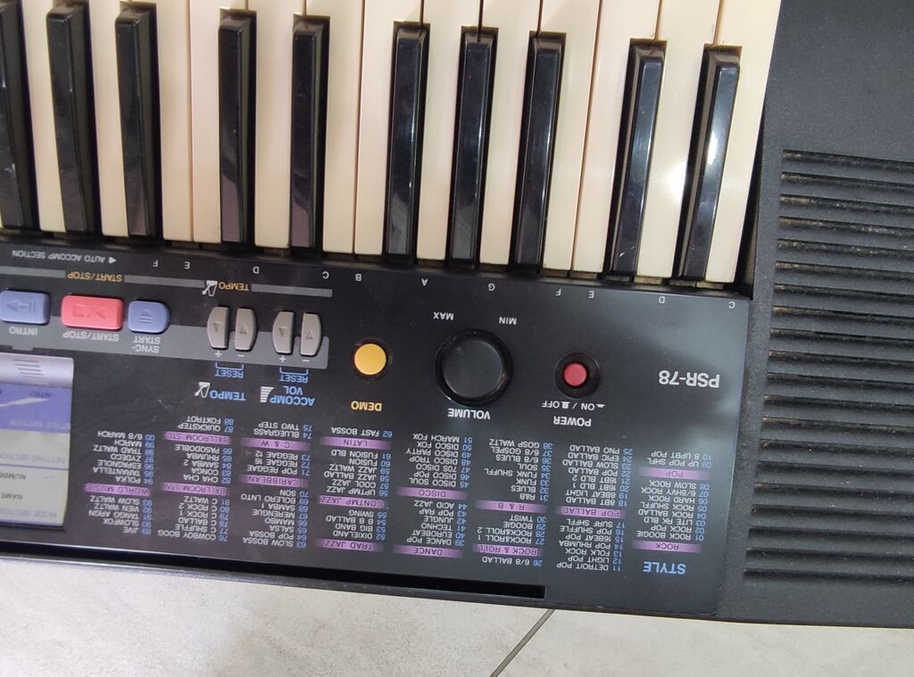 Sintezator, Yamaha, İşlənmiş, Ünvandan götürmə — Mallar, Bakı (5)