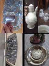 Çay dəsti, rəng - Gümüşü, Metal — A ❣️ H