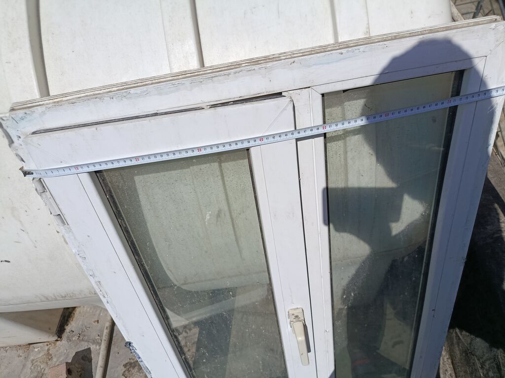 İşlənmiş İkiqat şüşə paketi Plastik pəncərə, Еni: 80 sm, Uzunluğu: 112 sm — Mallar, Bakı (2)