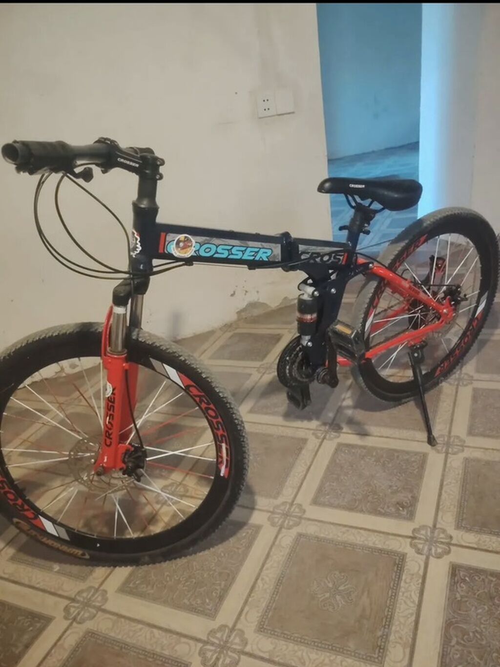 Crosser dağ velosipedi - Qatlanan alüminium tipli orta çərçivə — Dağ velosipedləri, Bakı (2)