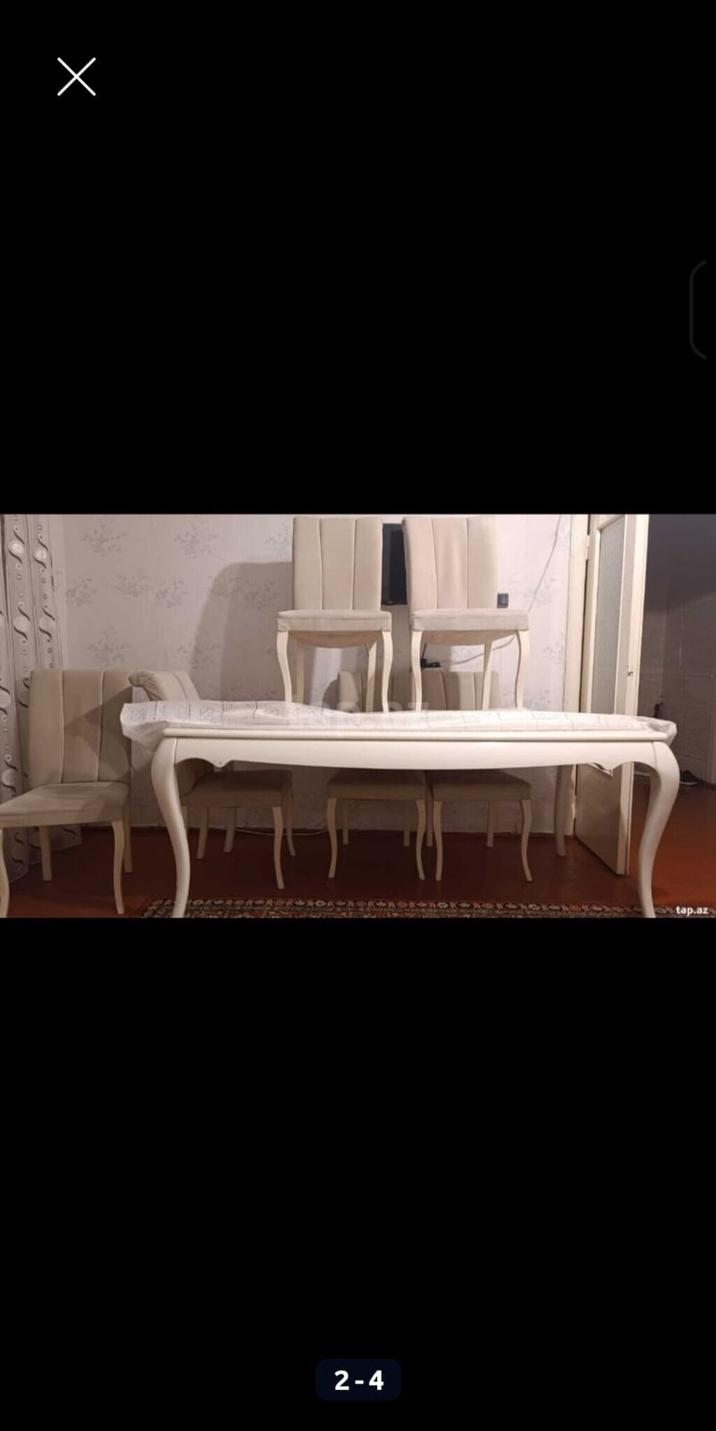 Klassik üslubda qonaq otağı dəsti Tərkib: - 3 nəfərlik divan – krem — Mebel, Mingəçevir (4)