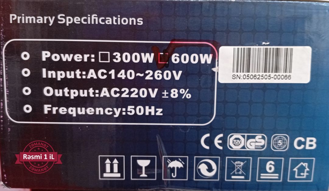 Staba Slim 600 Vatt avtomatik gərginlik stabilizatoru - 1 il zəmanət — Gərginlik stabilizatoru, Bakı (8)