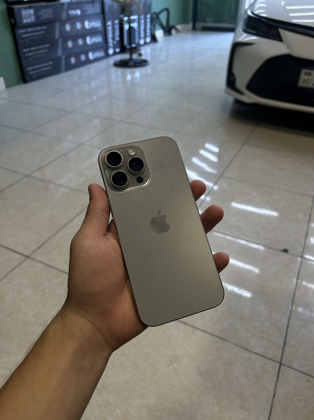 IPhone 16 Pro Max, 256 GB, Natural Titanium, Simsiz şarj, Face ID, Sənədlərlə — Apple iPhone, Bakı