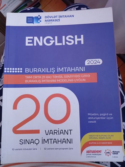 Məhsul: “English – Buraxılış İmtahanı 2024” hazırlıq vəsaiti — Bakı