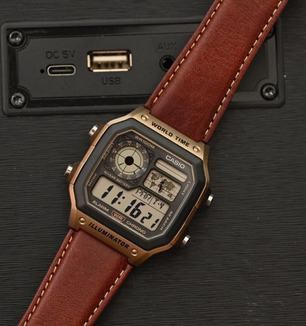 Casio rəqəmsal qol saatı – World Time, Illuminator - Korpus — Qol saatları, Bakı (2)