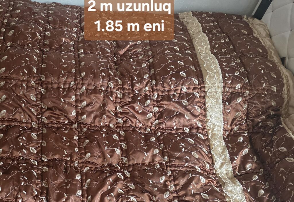Müxtəlif ölçülərdə bir nece eded yorgan ve dosekler movcuddur. Az — Tekstil, Xırdalan
