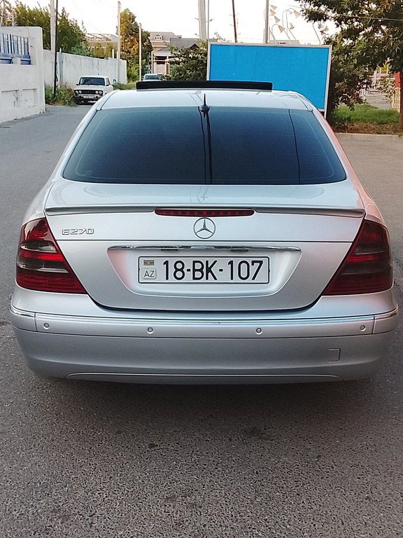 Mercedes E 270, 2.7 L, 2002 il, 251 000 km — Avtomobillər, Şirvan (12)