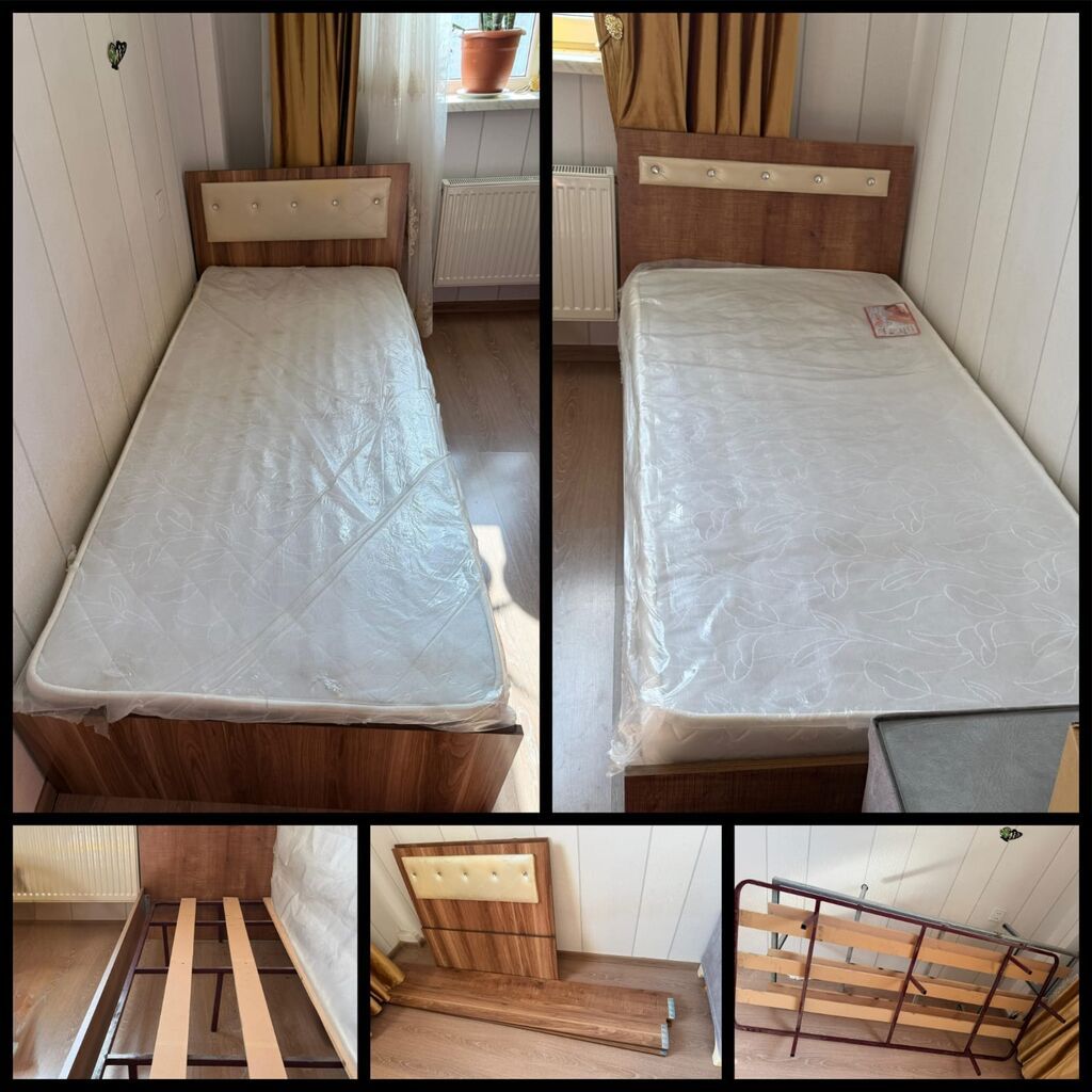 2 ədəd Çarpayi *qiymət Cütü 250 azn* İdeal vəziyyətdə Matras var — Mebel, Bakı