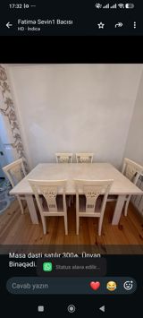 Masa dəsti satılır 300₼. Ünvan Binəqədi. 6422. Fatimə99 — Furniture