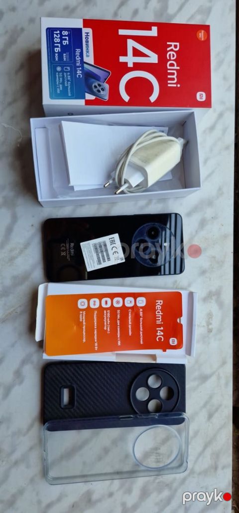 Redmi 14C, 128 GB, rəng - Qara, Sənədlərlə — Şabran