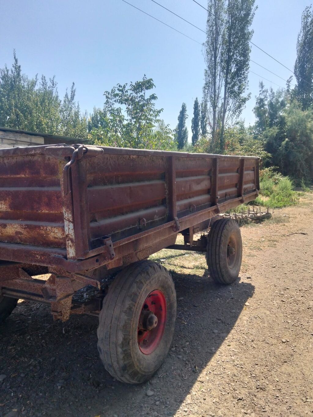 Kənd təsərrüfatı üçün ikioxlu traktor qoşqusu - Hidravlik — Avto, Beyləqan (4)