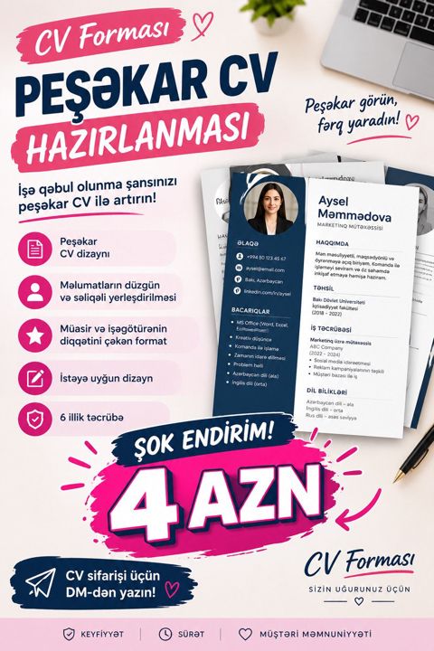 Peşəkar CV hazırlanması — Sumqayıt