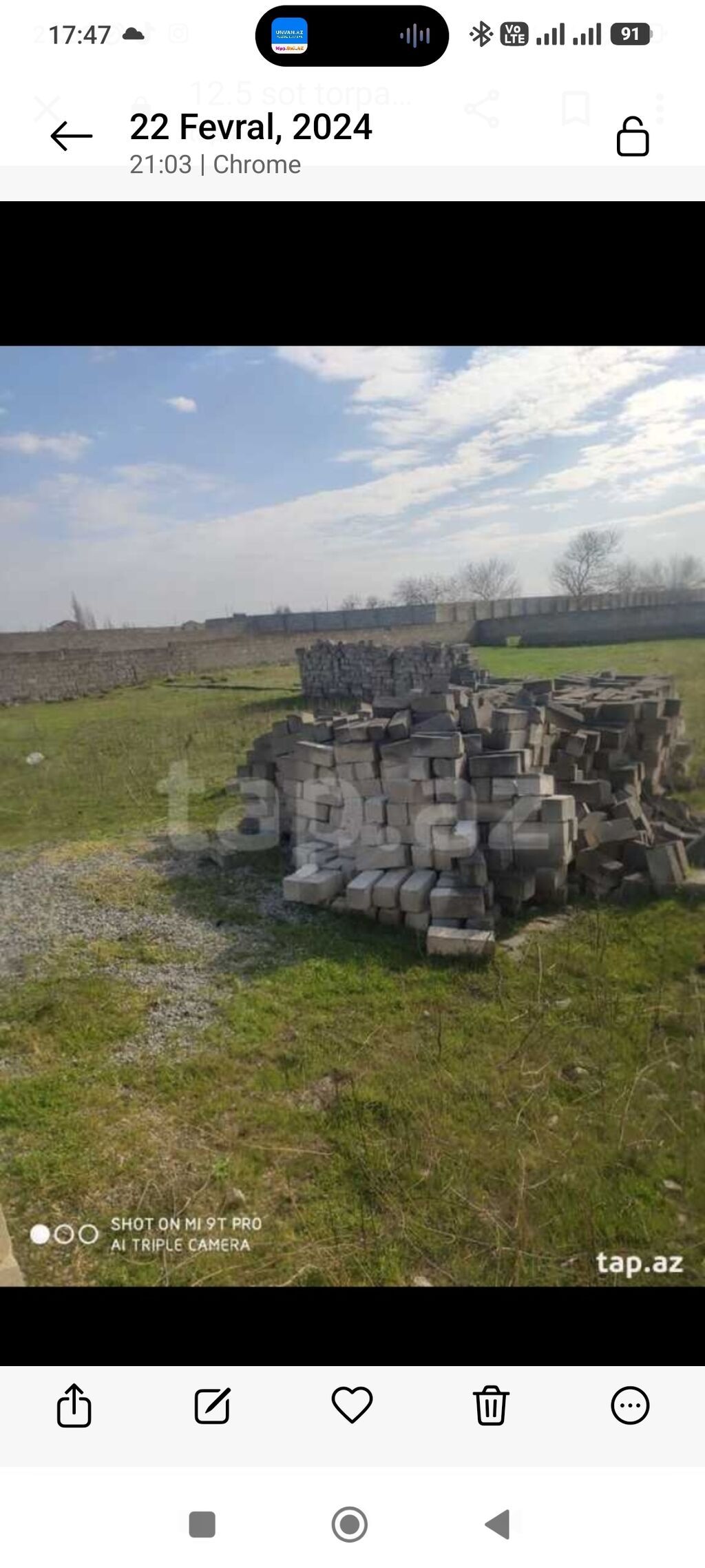 12 sot, Tikinti, Makler, Bələdiyyə — Torpaq, Bakı (5)